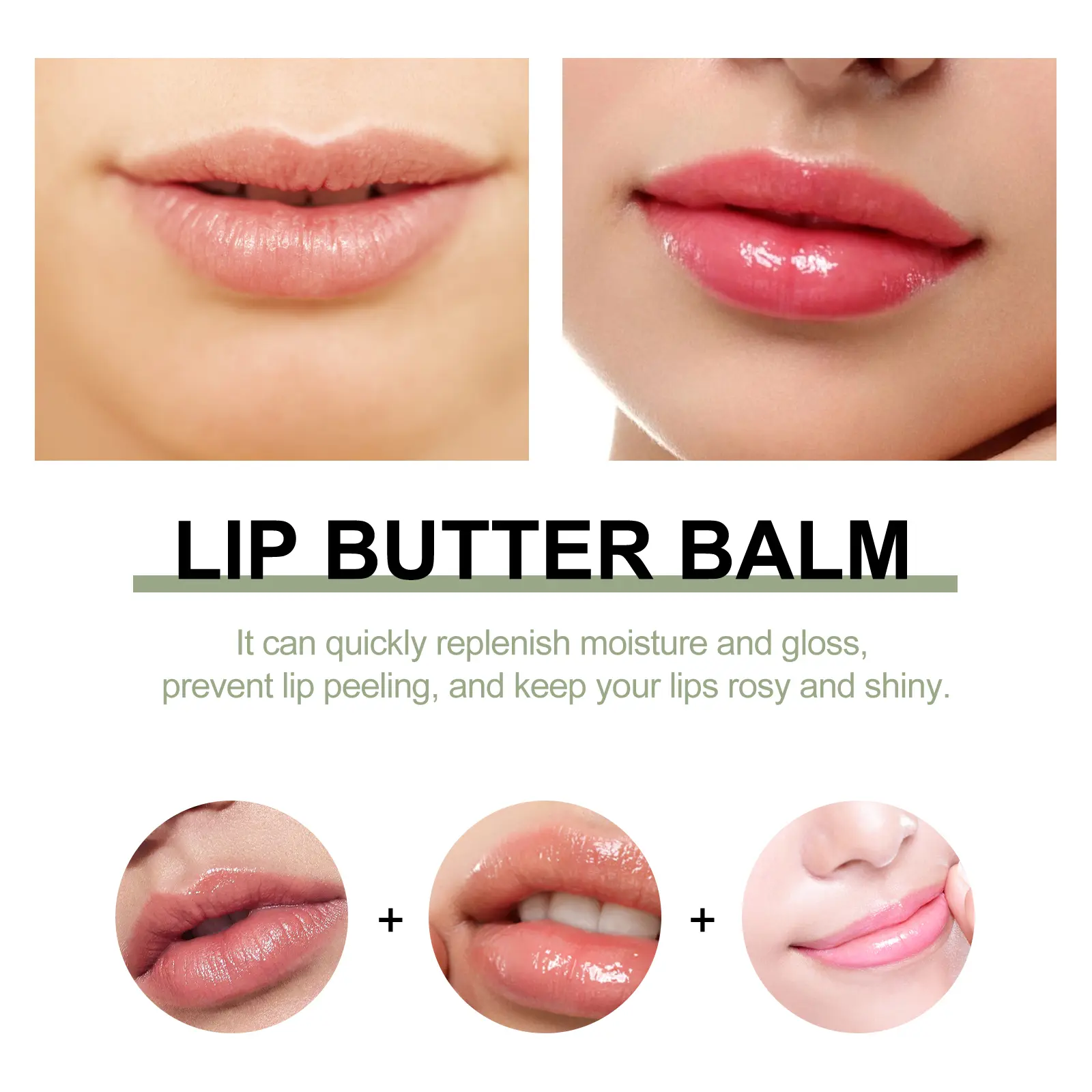 Moisturizing Lip Balm Lip Shine Hydration Sheer-Tinted Soothing Lip Care Smoothing Lip Lines Lip Care Makeup Tools & Accessories
