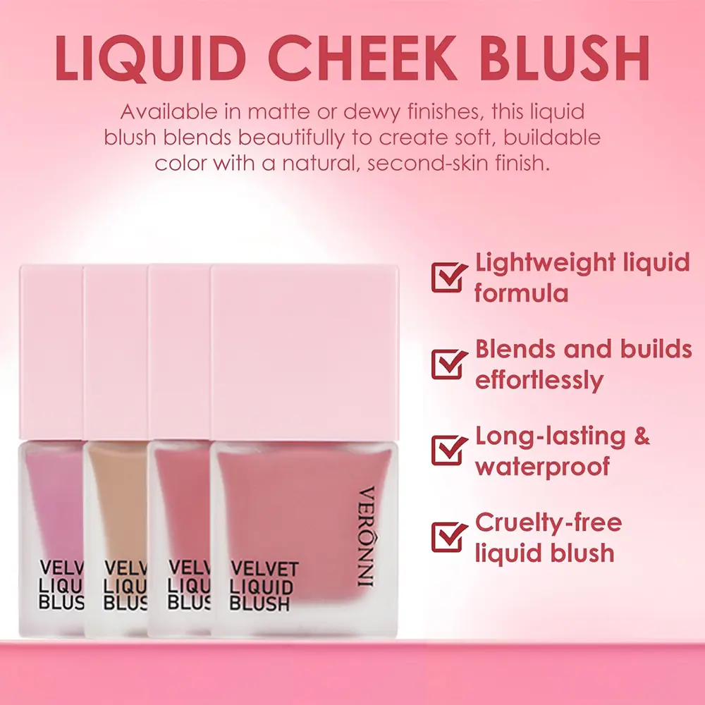 Liquid Blush Lasting Natural Liquid Contouring Face Waterproof Facial Blush Stick Makeup Daily Use All Skin Types Cosmetics