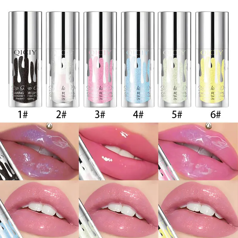 Pearlescent Color-Changing Lip Gloss,Natural Shining EffectLong-Lasting Moisturizing and Hydrating Lip Plumping Mirror Lip Glaze