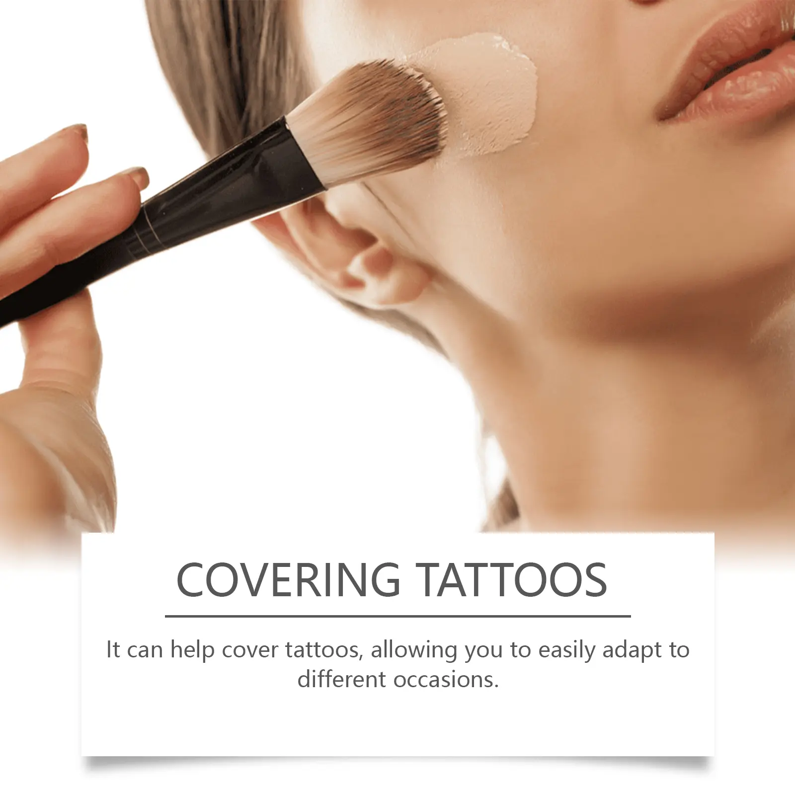 EELHOE Full Body Concealer Waterproof Long Lasting, Lightweight Natural Finish Tattoo Cover for Face Legs Tattoos