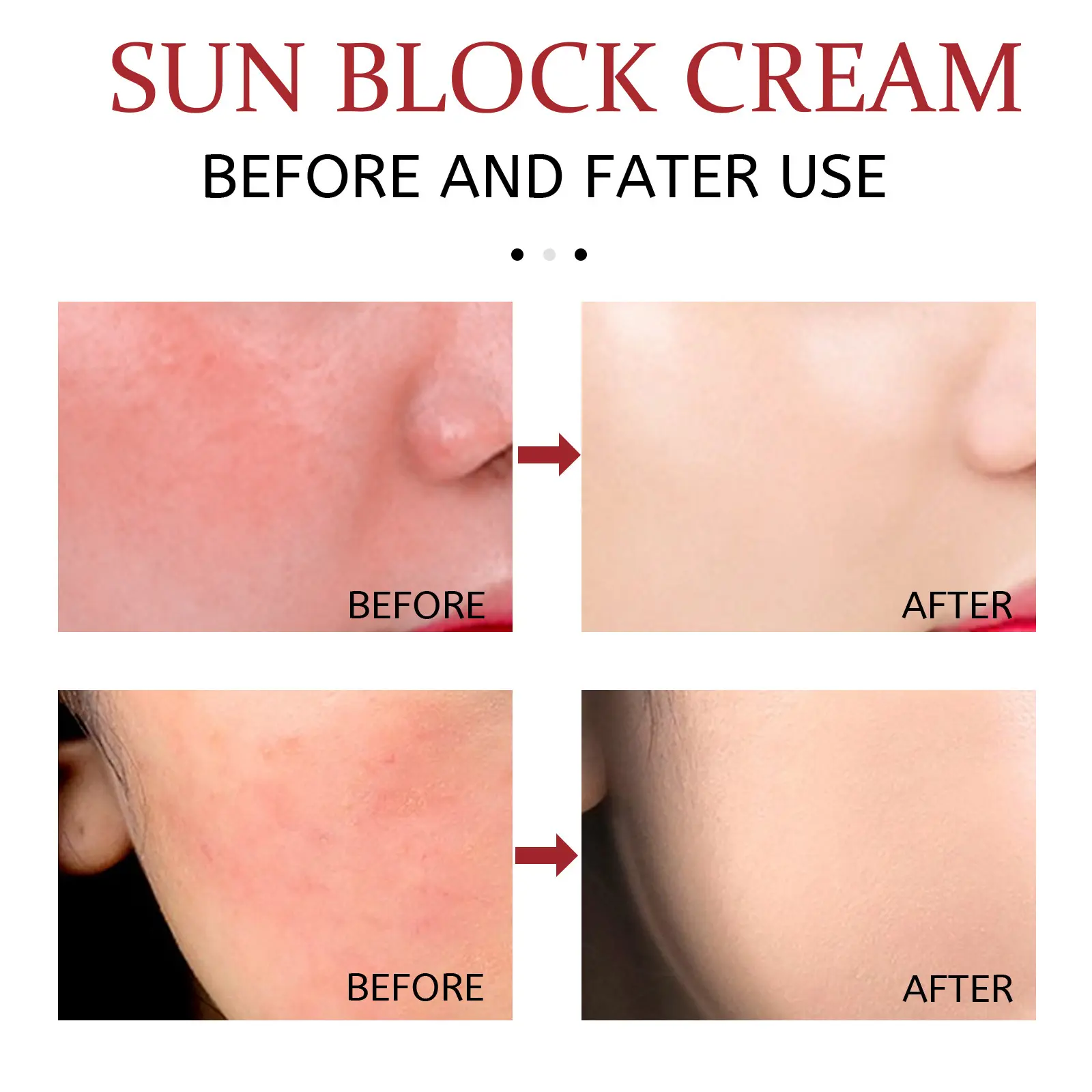 Sun Block Cream Anti-aging Refreshing Non-sticky Isolate UV Rays Brightning Moisturizer Lightning Oil-control Protection Cream