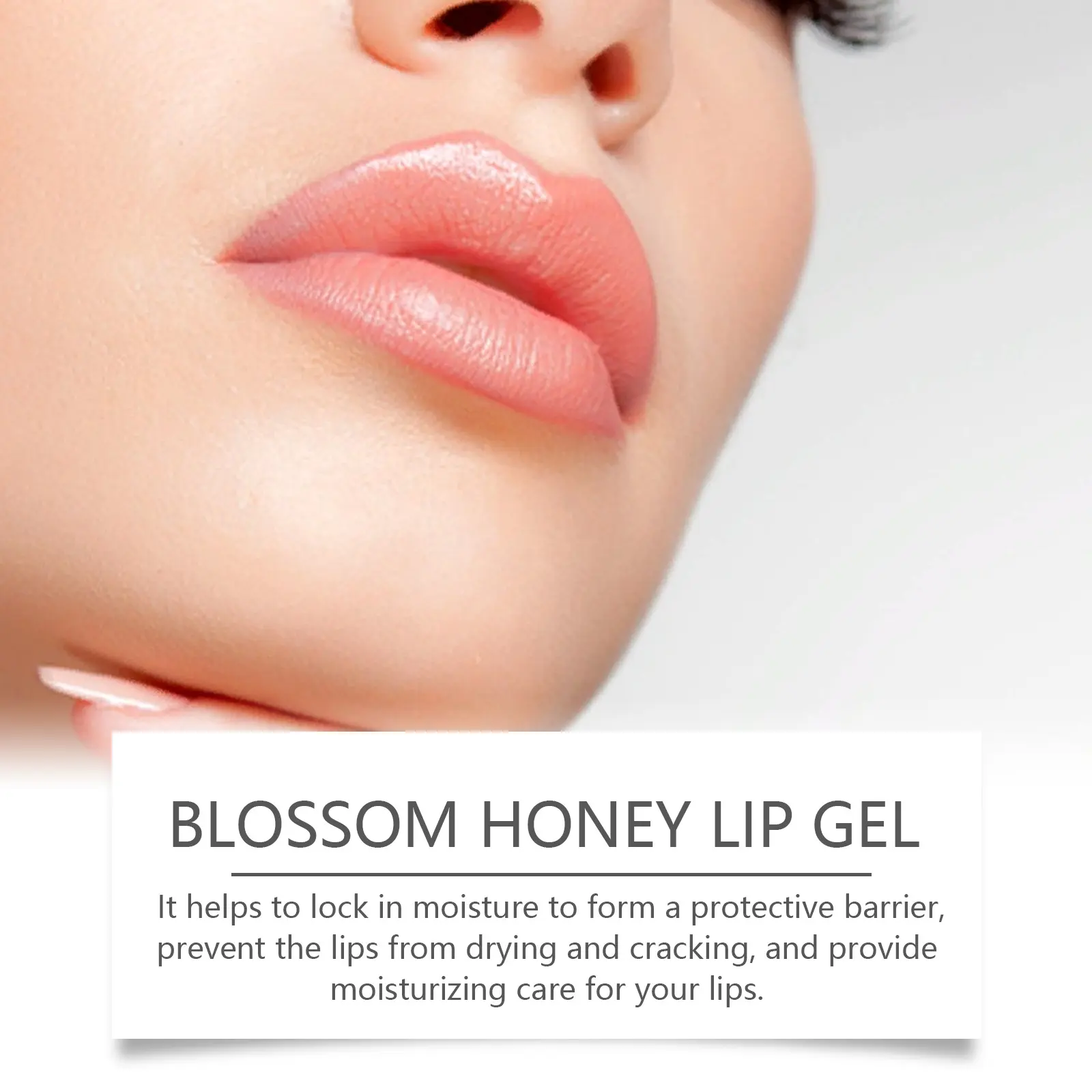 EELHOE Sakura Sleep Lip Gel, Sakura Honey Lipstick Brightening Lip Skin Moisturizing Lip Care