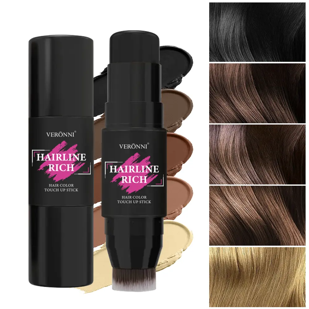 5 Colors Waterproof Hairline Concealer Stick-Instant Cover Gray Hair, Natural Looking, Sweat-Proof&Long Lasting for Men & Women