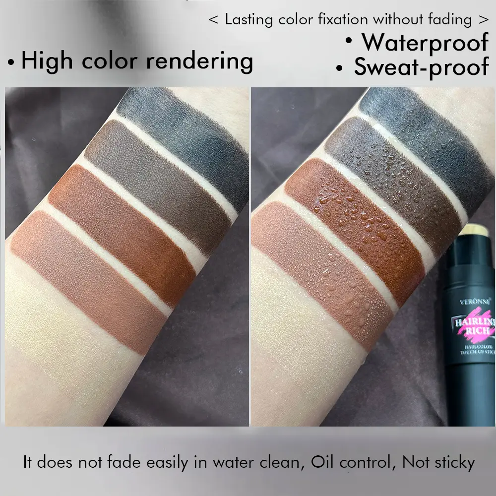 5 Colors Waterproof Hairline Concealer Stick-Instant Cover Gray Hair, Natural Looking, Sweat-Proof&Long Lasting for Men & Women
