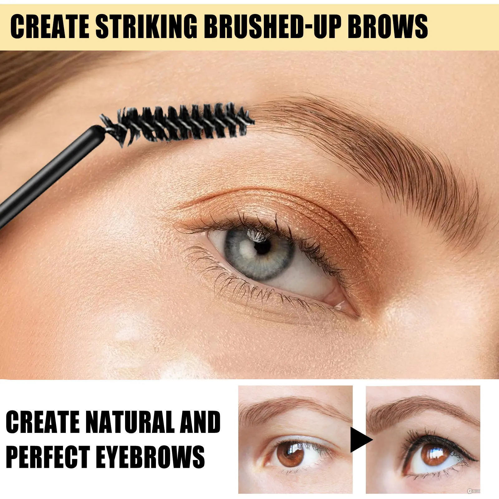 Transparent Eyebrow Cream  Transparent Natural Hold 3D Shaping, Long Lasting No Flaking, Waterproof & Smudge-proof