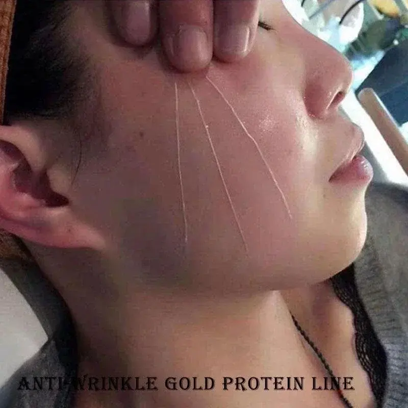 Gold Protein Line Anti-wrinkle Facial Filler Thread Lift Firm Face Serum Absorbable Anti Aging Moisturize Repair Skin Care