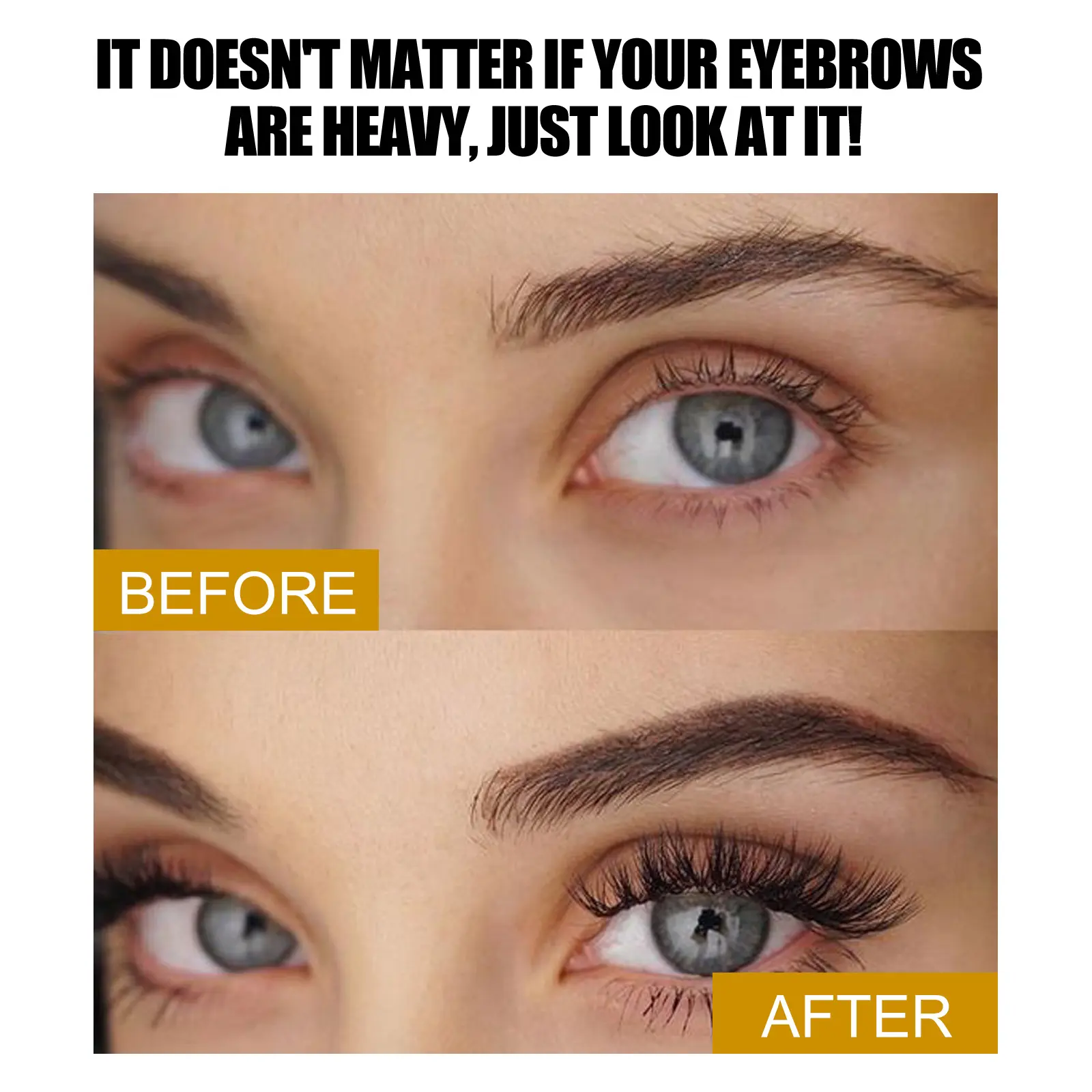 Waterproof Eyebrow Tint Black  Smudge-proof Natural Looking Brows, 48H Wear, Creates Hair-like Strokes, Vegan