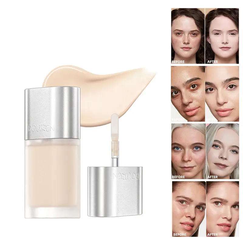 Concealer Liquid Foundation Cover Acne Dark Circles Long Lasting Moisturizing Delicate Concealer Cream Face Makeup 4Color 2024