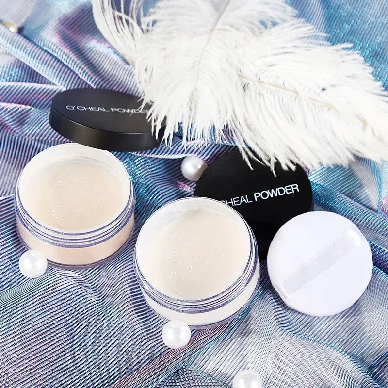 OCHEAL Loose Powder Matte Oil-Control Fine Waterproof Concealer Long Lasting Face Makeup Setting Powder for Contouring