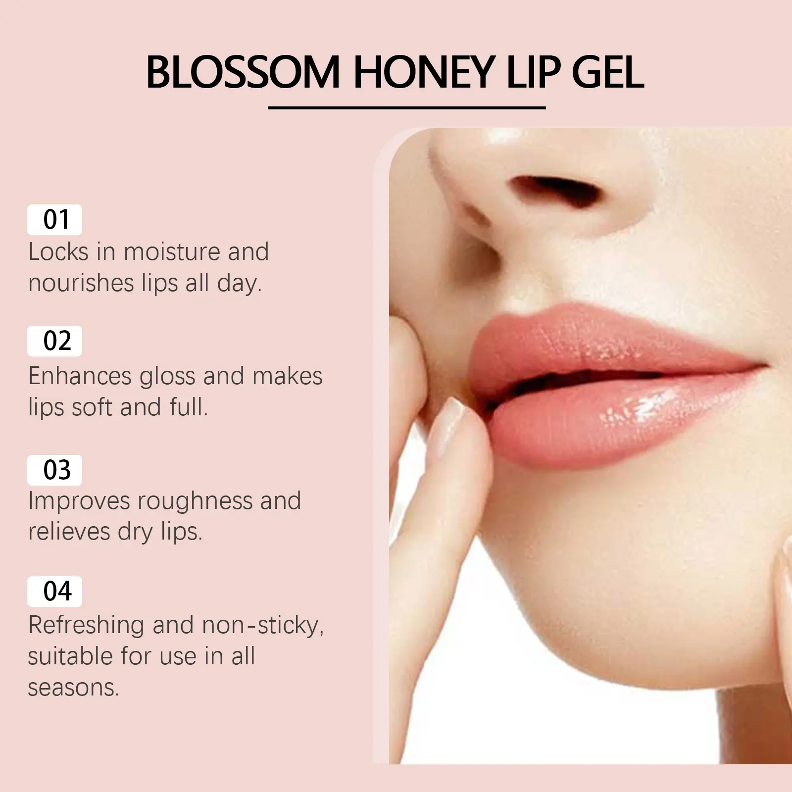 Vitamin E Sakura Lip Moisturizing Gel Supports Dry and flaky lips Moisturizes Lips.Improves Lip Gloss and Lasting Moisturizing