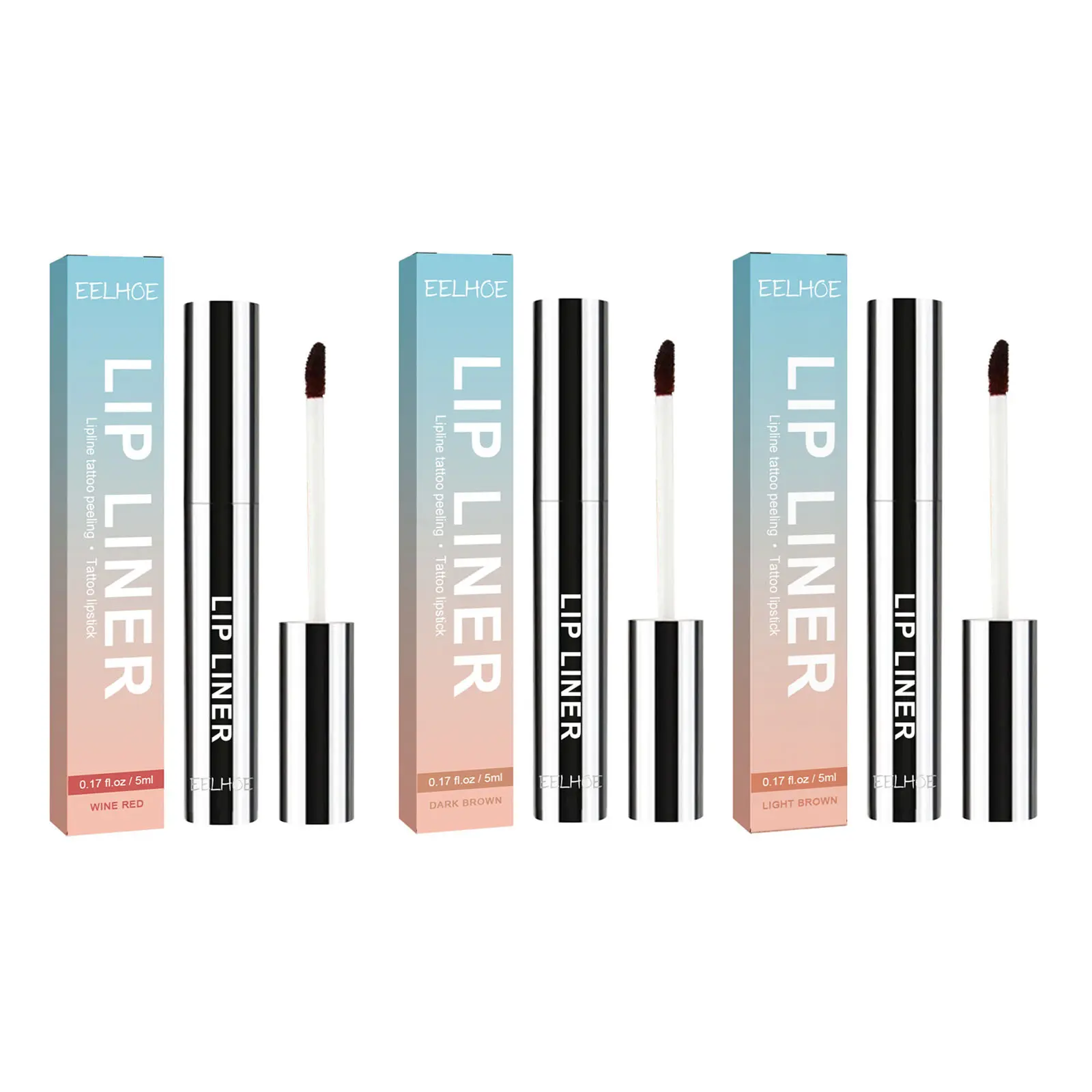 Eelhoe 5ml Peel Off Lip Liner Pen Waterproof Long Lasting Plump Lip Matte Velvet Gloss Nourish Sexy Contour Lips Make Up Pencil