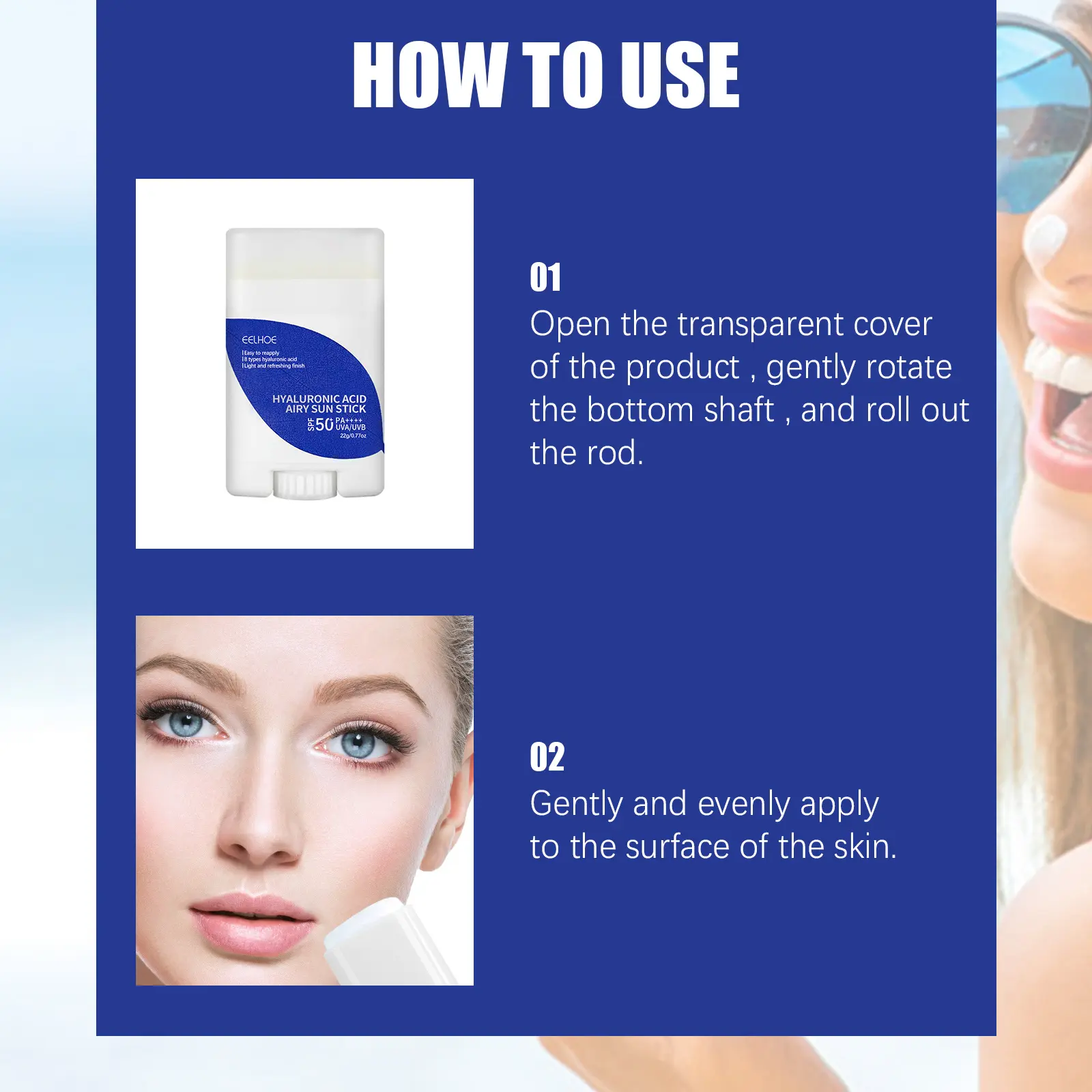 Transparent Protective Stick Matte Solar Blocker Face UV Protective Cream Anti Oxidant Oil-control Refreshing Summer Cosmetic