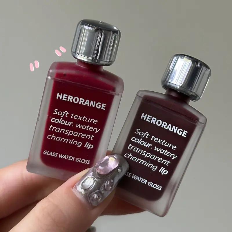 HERORANGE HR567 Transparent Ice Velvet Lip Glaze Matte Matte Pigment Lipstick Lip Gloss Student Affordable Makeup