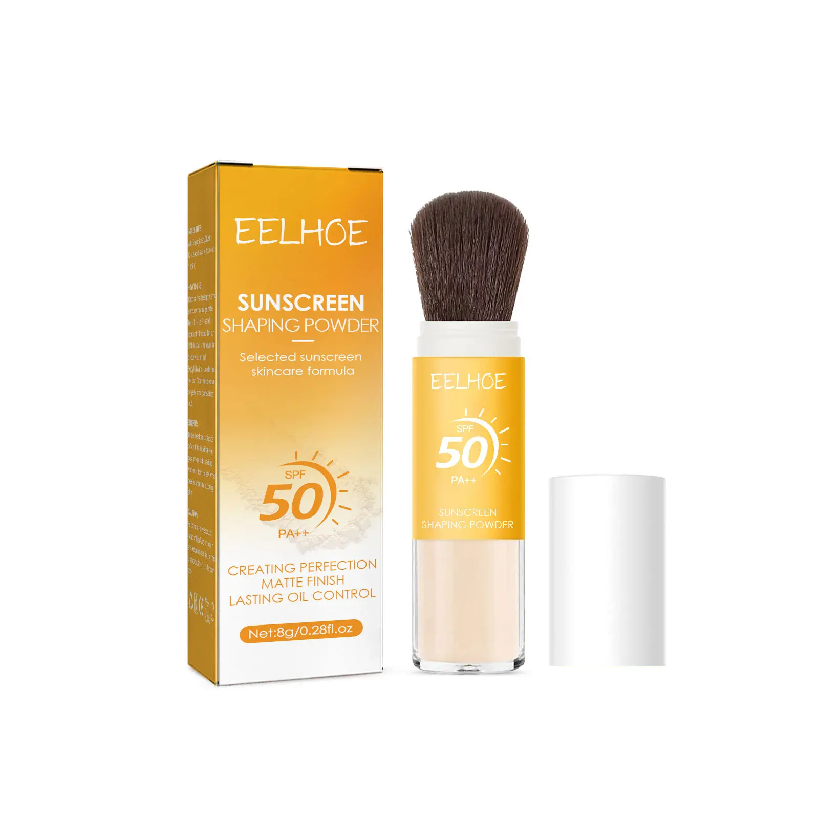 Sunscreen Setting Powder Oil Control Matte Finish Lasting Sweatproof Waterproof Anti Sunburn Sunblock Finishing Powder Cosmetic