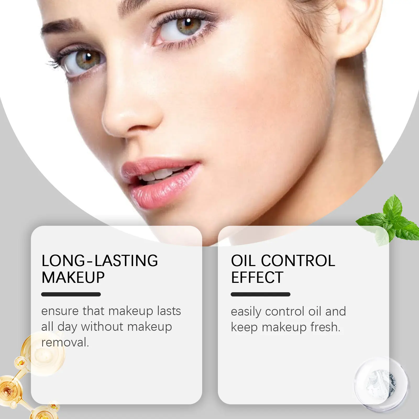 Setting Spray Hyaluronic Acid Antioxidant Oil Control Waterproof Sweatproof Refreshing Matte Finish Fixed Spray Makeup Cosmetics