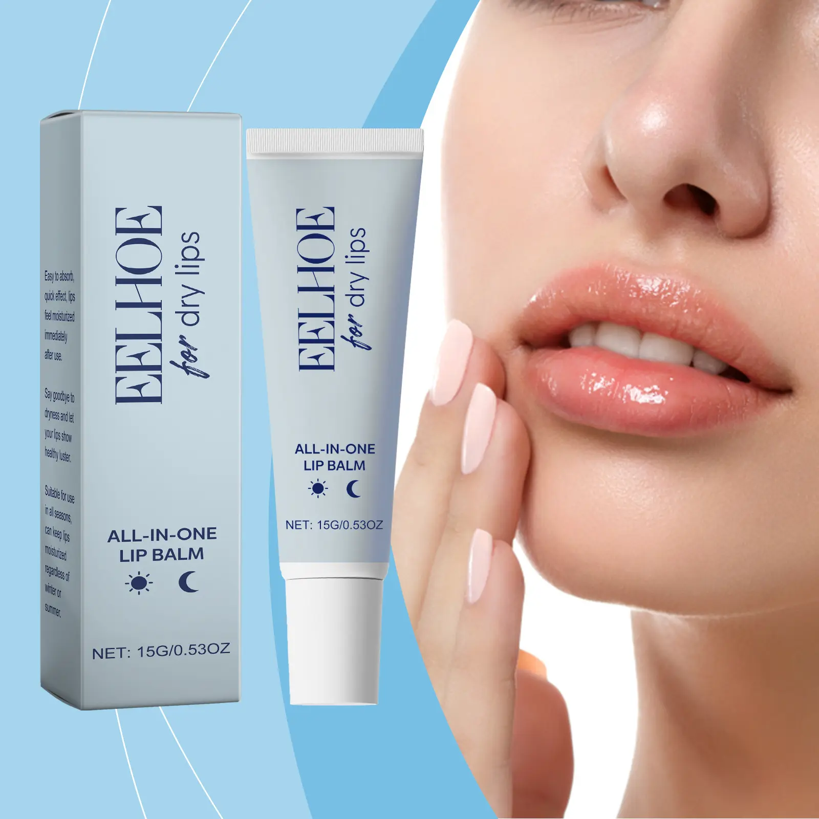EELHOE Aloe Vera Lip Stick Matte Waterproof Lasting Moisturizing Lip Repair Care Smooth Anti Peeling Avocado Oil Lip Balm Stick