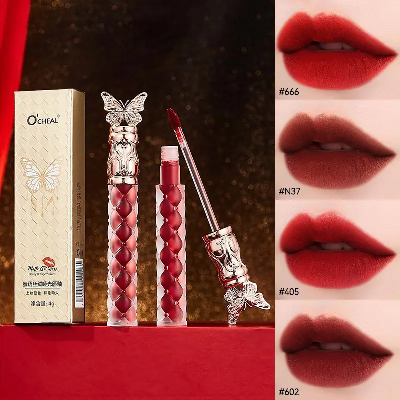 OCHEAL Matte Lacquer Lip Gloss , Non-Sticky and Long-Lasting Wear for a High-Shine Glass Effect ,A must for summer