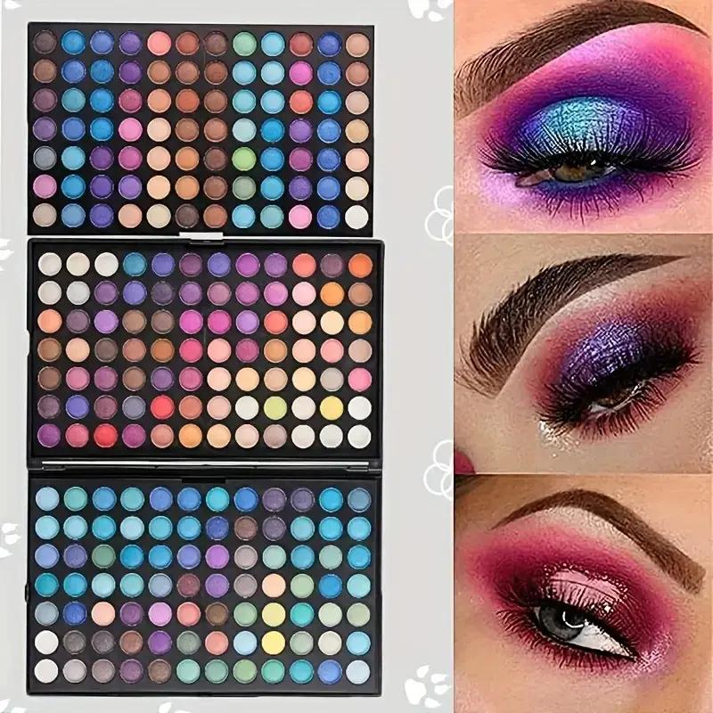 252-Color Eye Shadow Palette - High-Gloss, Waterproof, Matte, High-Pigment, Multicolor Makeup Gift Set for Daily Use or Gift