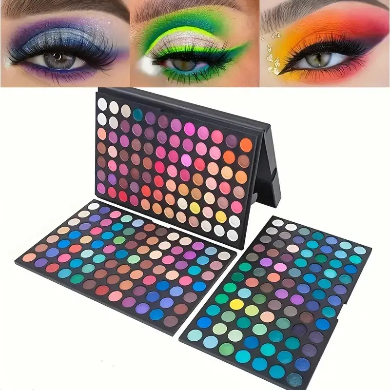 252-Color Eye Shadow Palette - High-Gloss, Waterproof, Matte, High-Pigment, Multicolor Makeup Gift Set for Daily Use or Gift