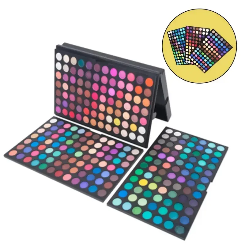 252-Color Eye Shadow Palette - High-Gloss, Waterproof, Matte, High-Pigment, Multicolor Makeup Gift Set for Daily Use or Gift
