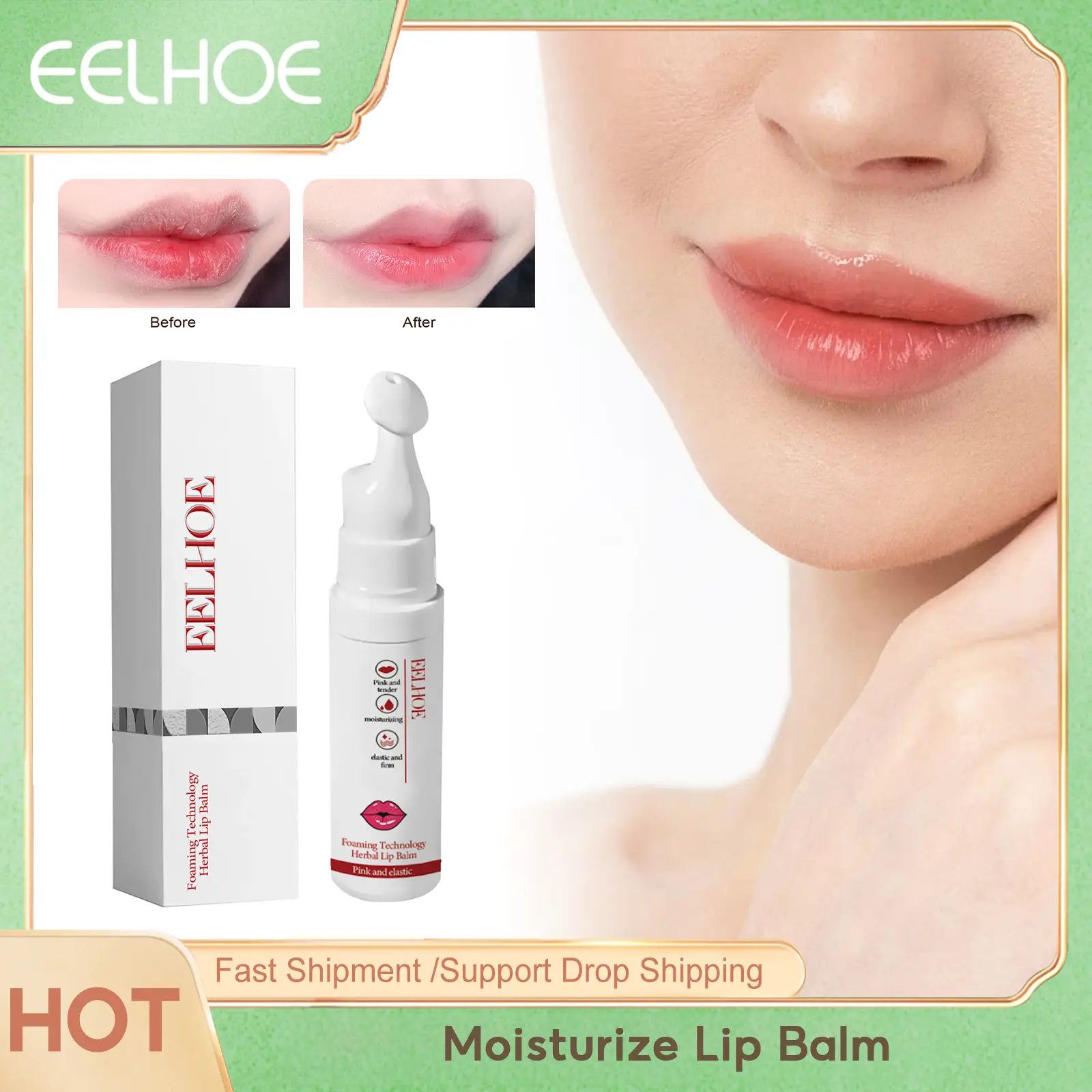 Moisturize Lip Balm Natural Anti Dry Lip Butter Lip Lines Removal Anti Cracking Long Lasting Hydration Lip Care Bubble Lip Stick