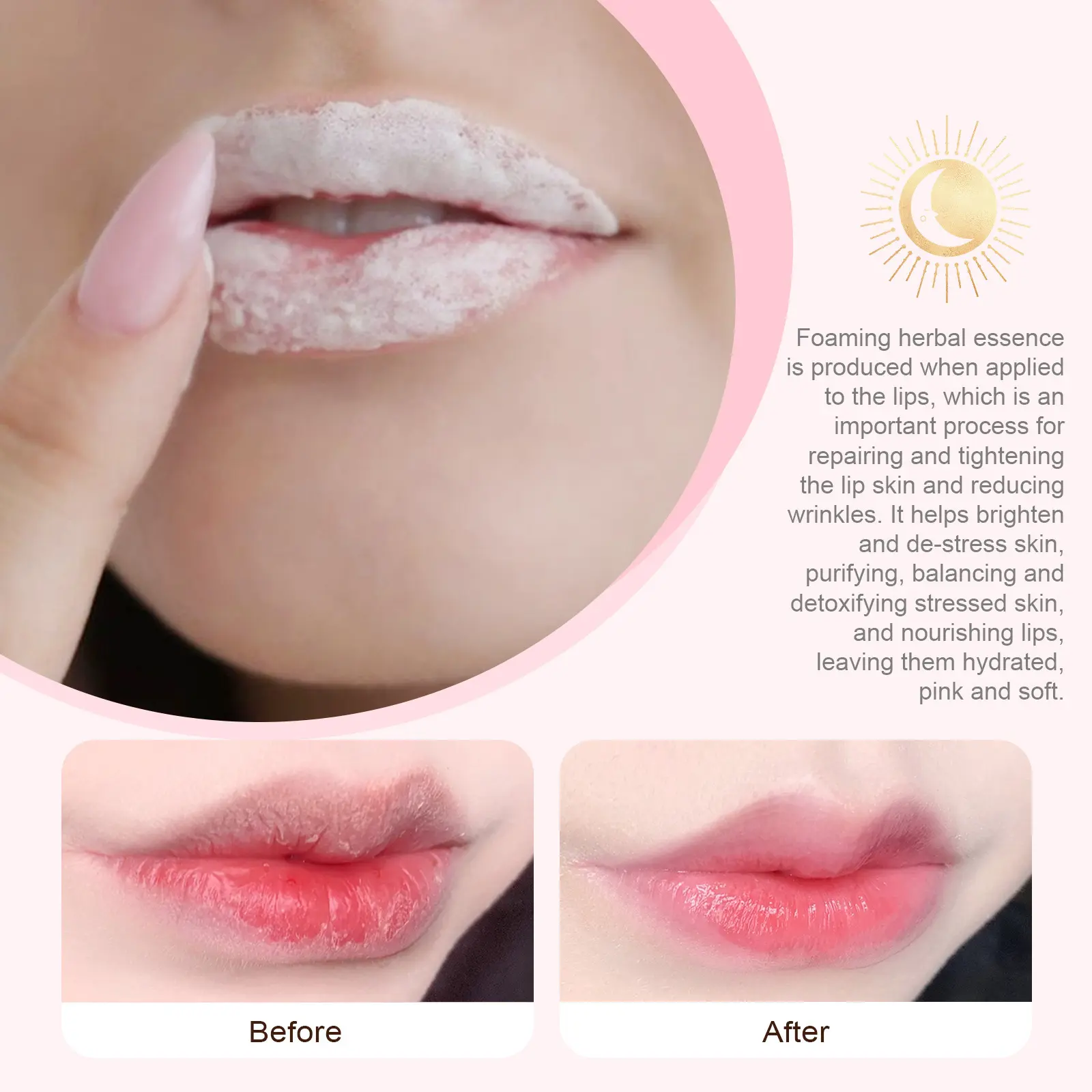 Moisturize Lip Balm Natural Anti Dry Lip Butter Lip Lines Removal Anti Cracking Long Lasting Hydration Lip Care Bubble Lip Stick