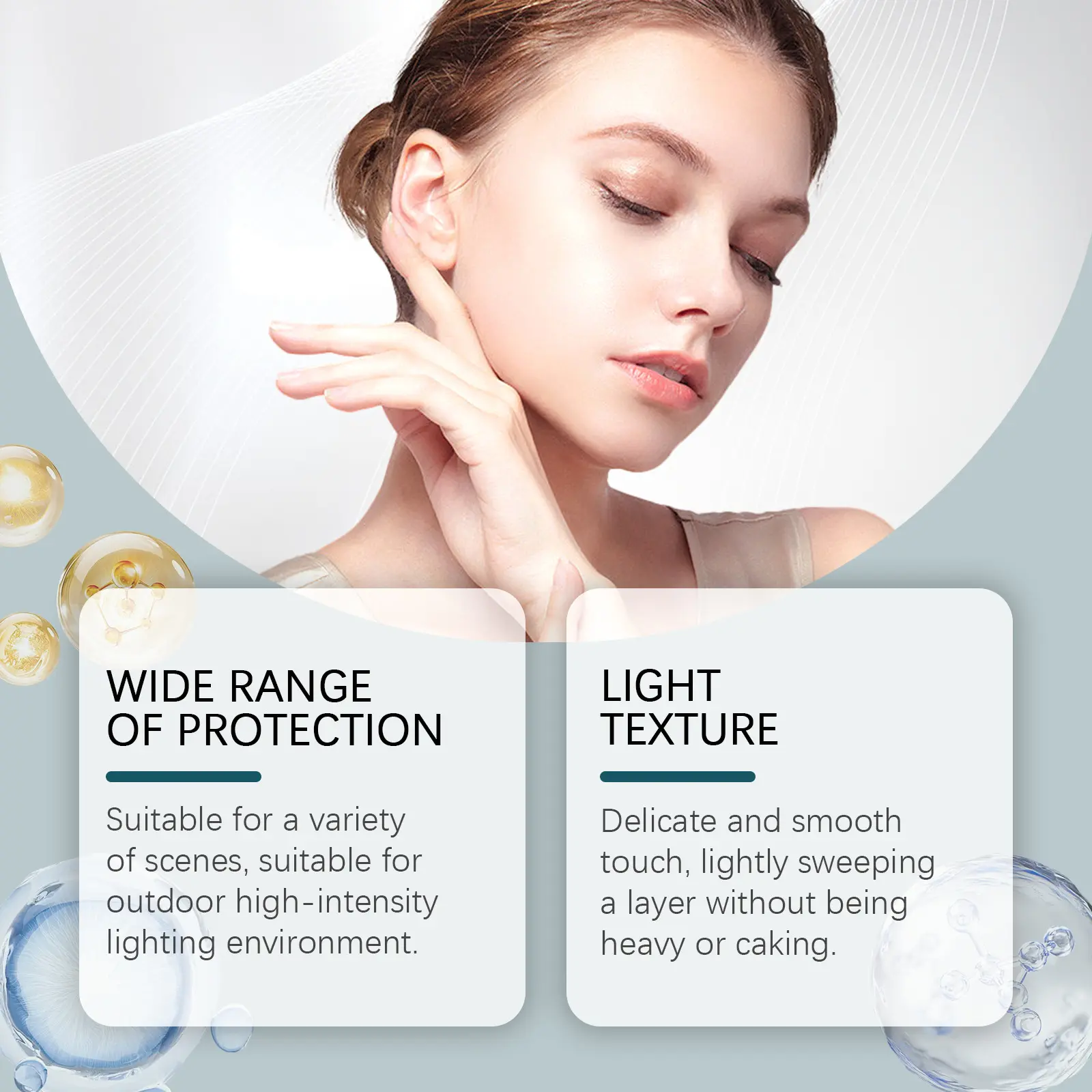 Eelhoe 35+ Sunscreen Setting Powder Oil Controling Keep Drying Highlight Hydrating Makeup 16 Hours Setting Powders for Dark Skin
