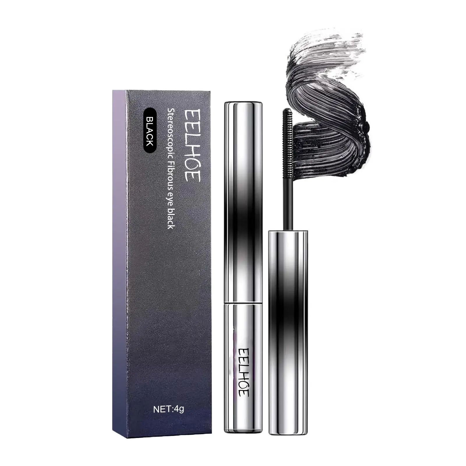 EELHOE Lengthening Mascara Fiber Lash Extension Thick Curling Enhance Eyelashes Cosmetic Make Up Long Lasting Waterproof Mascara