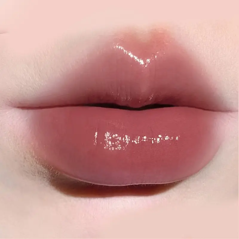 6 Colors Jelly Lipstick Moisturizing Mirror Water Light Solid Lip Gloss Glass Tea Russet Lip Glaze Tint Beauty Makeup Cosmetics