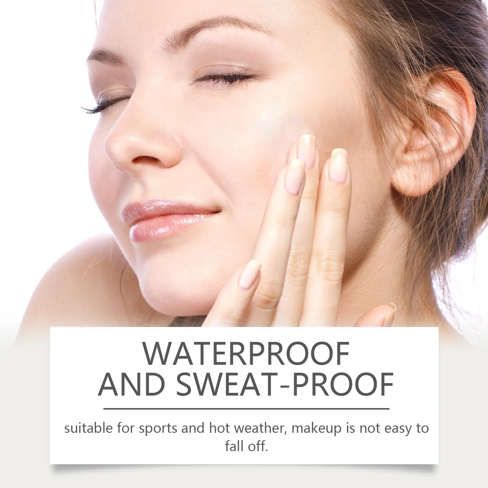 Eelhoe Hyaluronic Acid Foundation Concealer Long Time Moisturizing Full Coverage Waterproof Base Makeup Liquid Foundation Cream