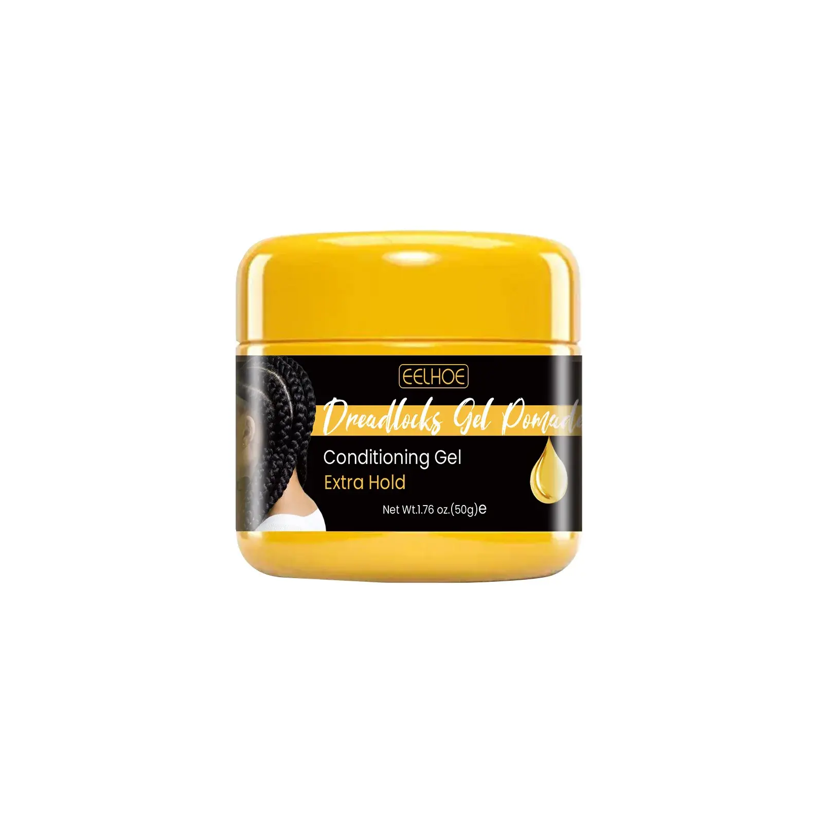 Hair Braiding Gel Hair Styling Waxes Cream Long Lasting Twist Strong Hold Smooth Hair Styling Anti-Frizz Edges Braid Wax 50g