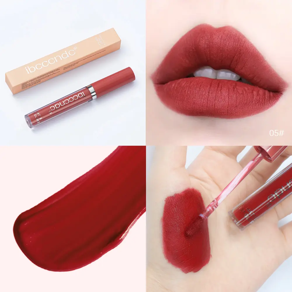 12 Color Matte Velvet Lip Gloss Waterproof Long-lasting Liquid Lipstick Cosmetic Beauty Keep 12 Hours Moist Lip Gloss Makeup