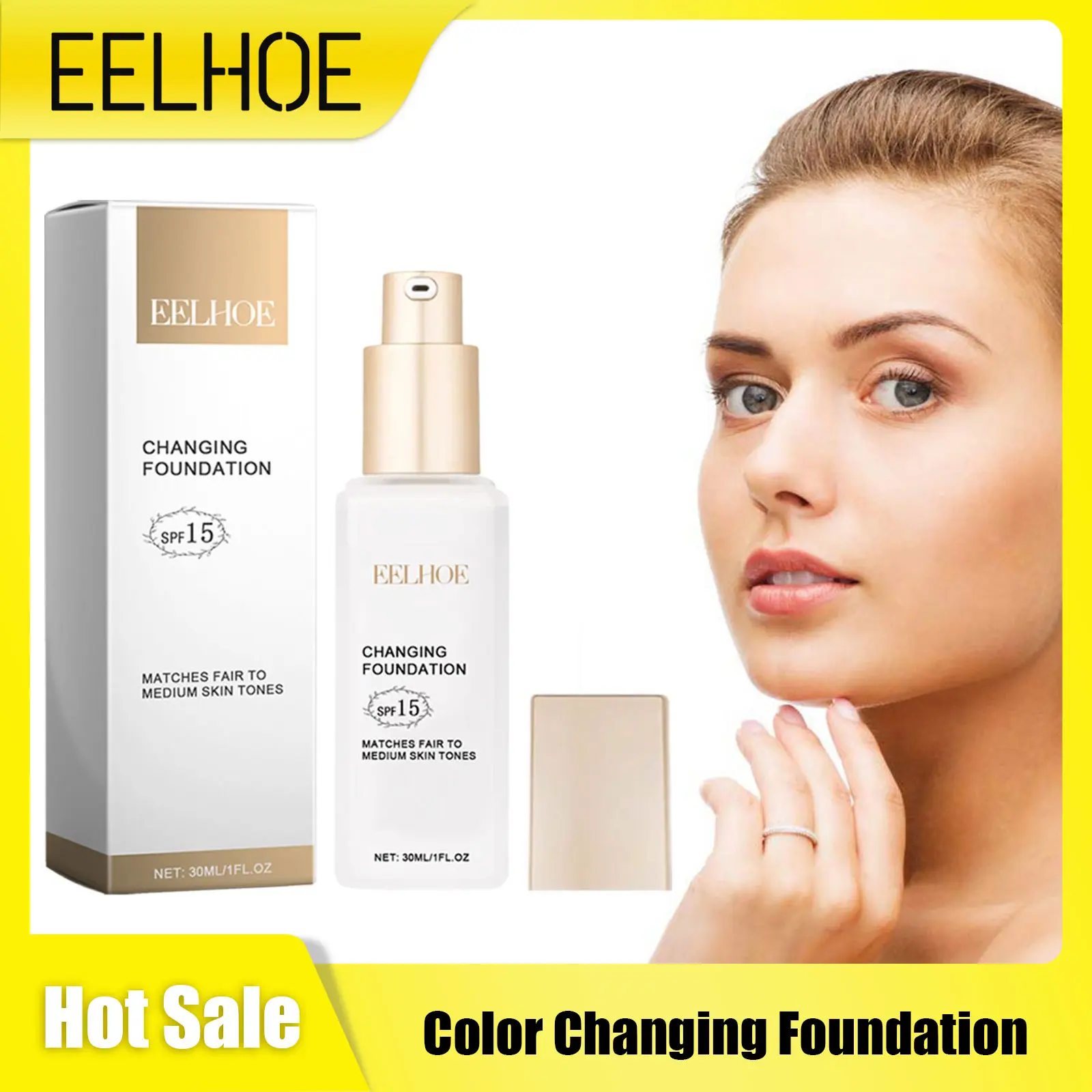 Concealing Foundation Sunscreen Oil Control Lasting Moisturizing Blemish Cover Liquid Foundation Full Coverage Flawless Makeup