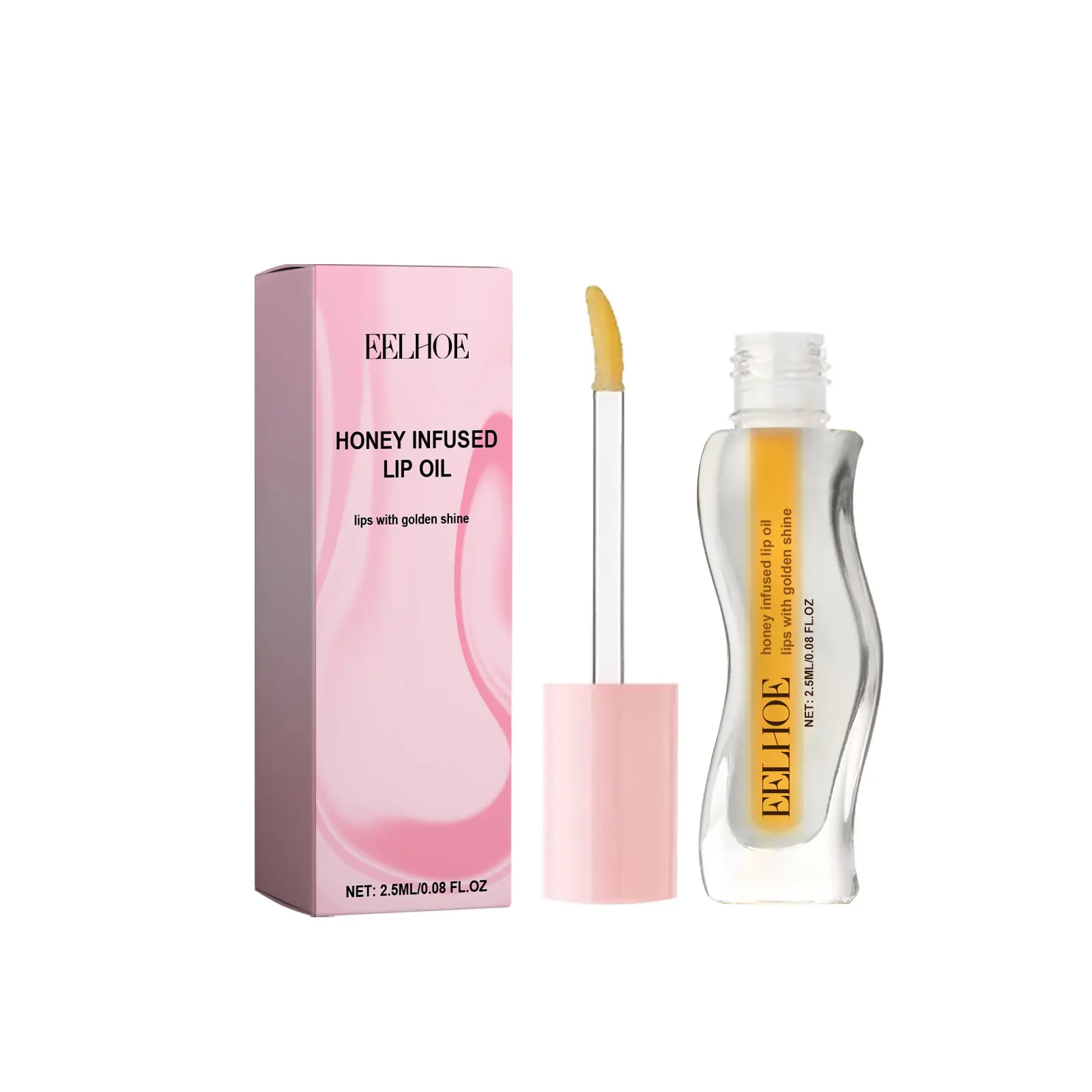 EELHOE Honey Infused Lip Oil Moisturizing Anti Dry Lipstick Fade Lip Lines Essence Oil Liquid Lipstick Repair Lip Care Products