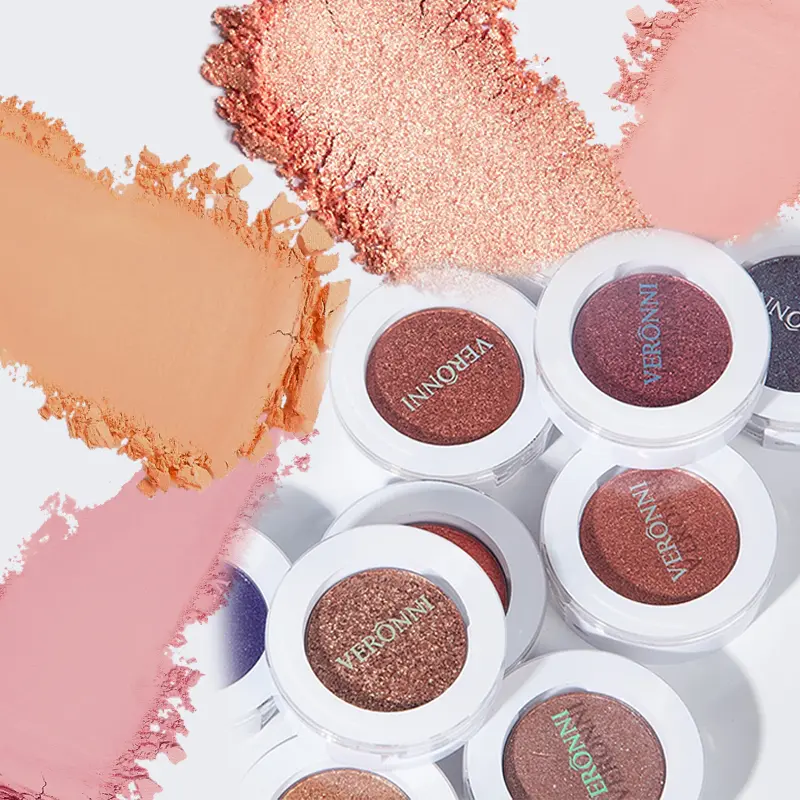Monochrome Fashion Shimmer Glitter EyeShadow Makeup Pigment Pearlescent Brightening High Light Powder Eyeshadow Lasting Cosmetic
