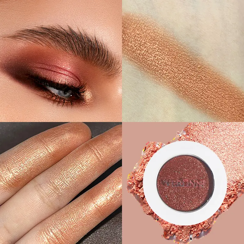 Monochrome Fashion Shimmer Glitter EyeShadow Makeup Pigment Pearlescent Brightening High Light Powder Eyeshadow Lasting Cosmetic