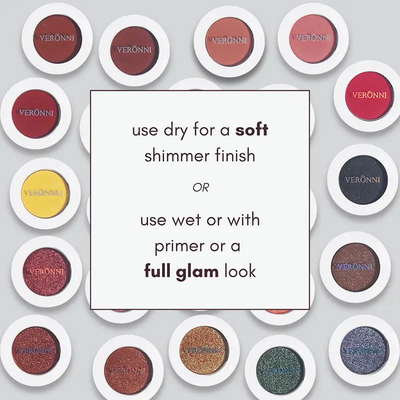 Monochrome Fashion Shimmer Glitter EyeShadow Makeup Pigment Pearlescent Brightening High Light Powder Eyeshadow Lasting Cosmetic