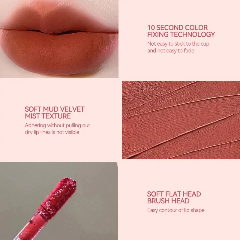 OMGA Soft Matte Lip Lacquer - Velvety Smooth Formula with Long-lasting Color and Comfortable Wear, Matte Finish,Sense of advance