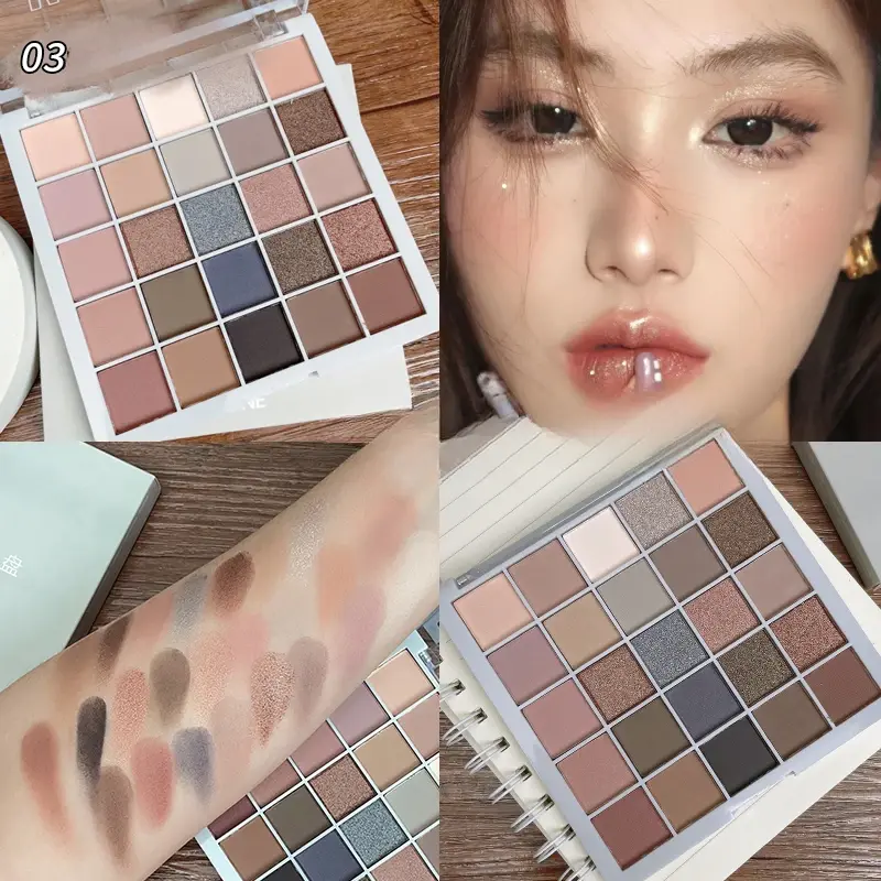 Cool Low Saturation Pure Wind 25 Color Eyeshadow Plate Pearl Matte Color Ins Affordable Makeup High Color Rendering Eyeshadow