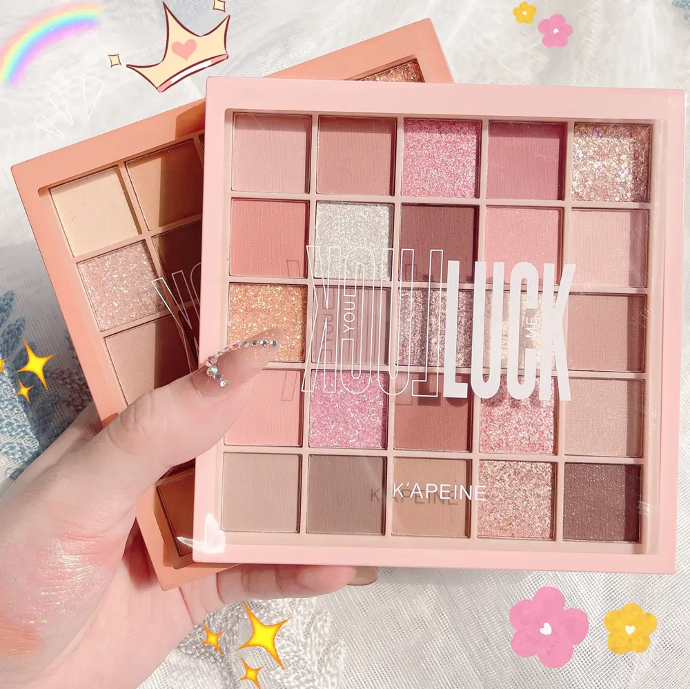 Cool Low Saturation Pure Wind 25 Color Eyeshadow Plate Pearl Matte Color Ins Affordable Makeup High Color Rendering Eyeshadow