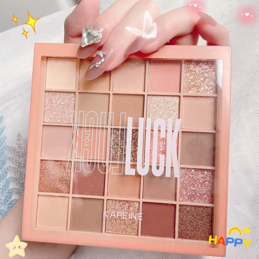 Cool Low Saturation Pure Wind 25 Color Eyeshadow Plate Pearl Matte Color Ins Affordable Makeup High Color Rendering Eyeshadow