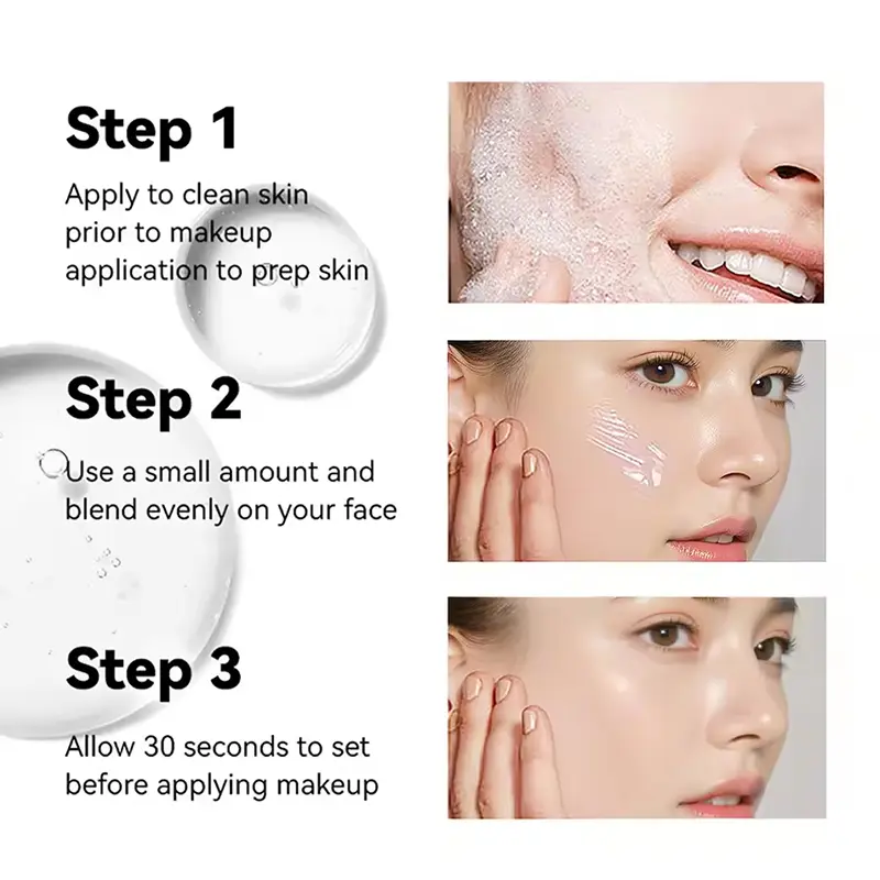 VERONNI Long-lasting Moisturizing Primer-Smooth,Moisturizing,Matte to Make Create Bright White Skin Face Base Makeup Cosmetics