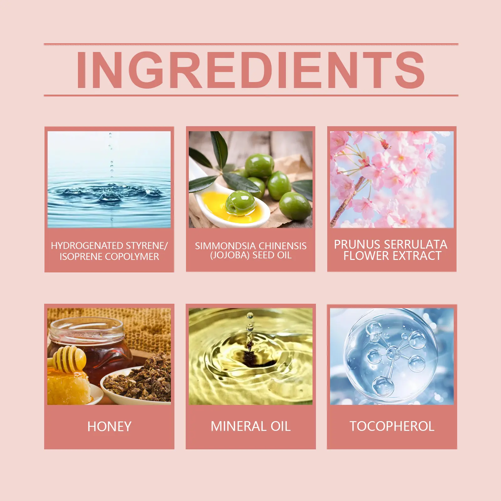Natural Cherry Blossom Sleep Lip Gel Moisturizing Honey Jelly Smooth Lip Line Lip Balm Removal Exfoliating Gel for Dead Skin