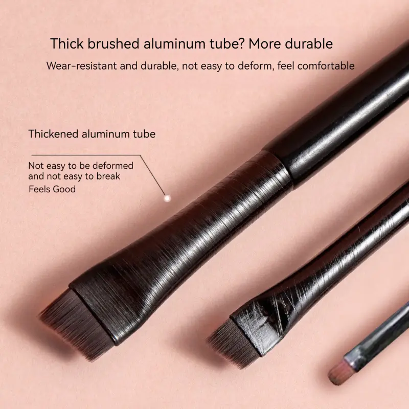 3PCS Eyeliner Eyebrow Contour Makeup Brush Super Soft Fiber Comfortable Grip Soft And Natural Makeup Application Eyeliner Brush