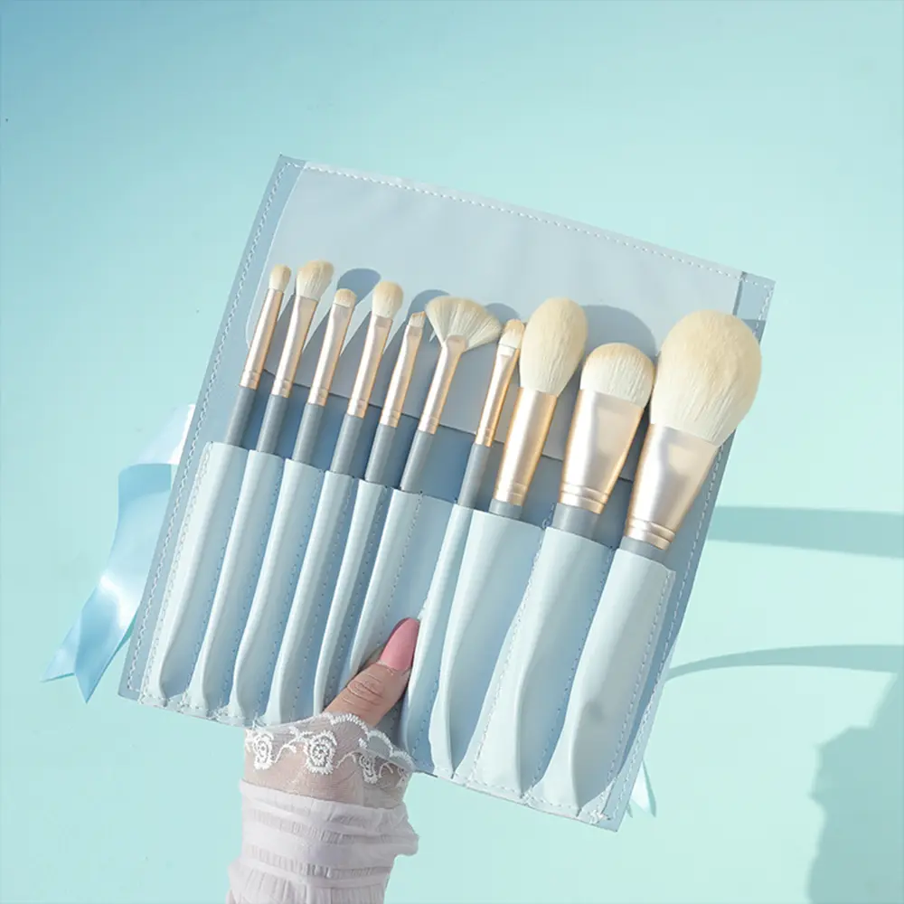 10PCS Professional Makeup Brush Set Soft Fluffy Foundation Concealer Powder Blusher Brushes Mixed Beauty Kit for Makeup Artist