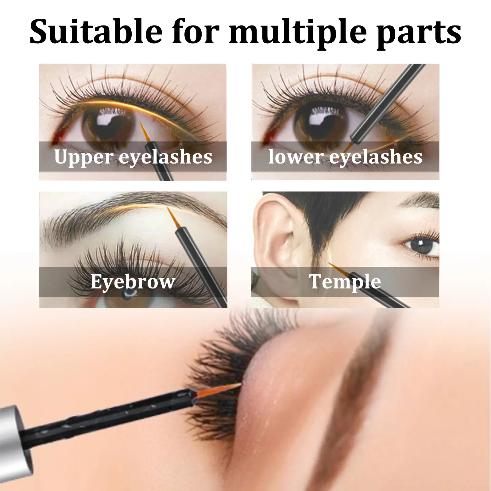 Eyelash Enhancer Serum Curls Hair Thickener Strengthen Eyelash Mascara Lengthening 7 Day Eyelash Growth Serum for Eyebrows 3ml
