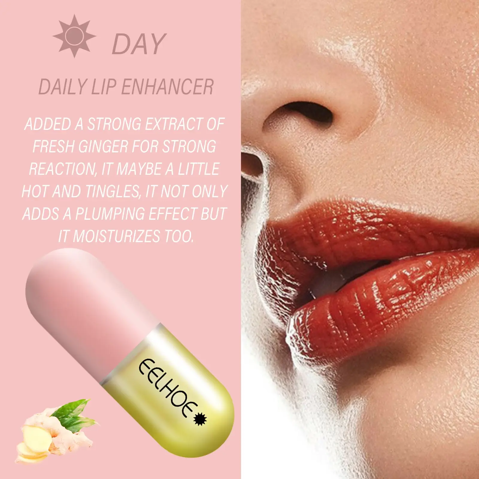 EELHOE Lip Balm Moisturizing Anti Cracking Lip Hydrating Long Lasting Anti-drying Repair Lip Lines Increase Elasticity Lipstick