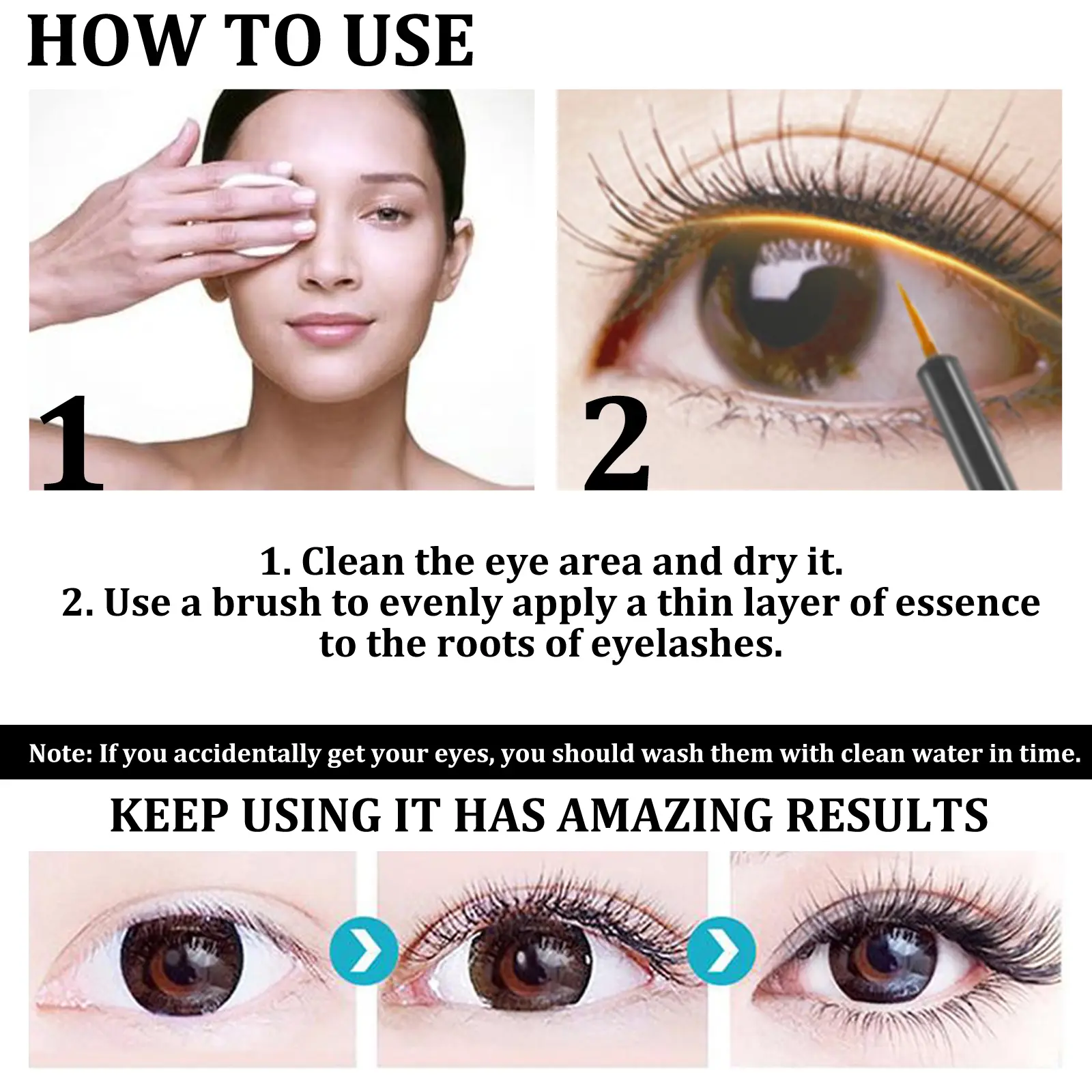 Eyelash Enhancer Serum Curls Hair Thickener Strengthen Eyelash Mascara Lengthening 7 Day Eyelash Growth Serum for Eyebrows 3ml