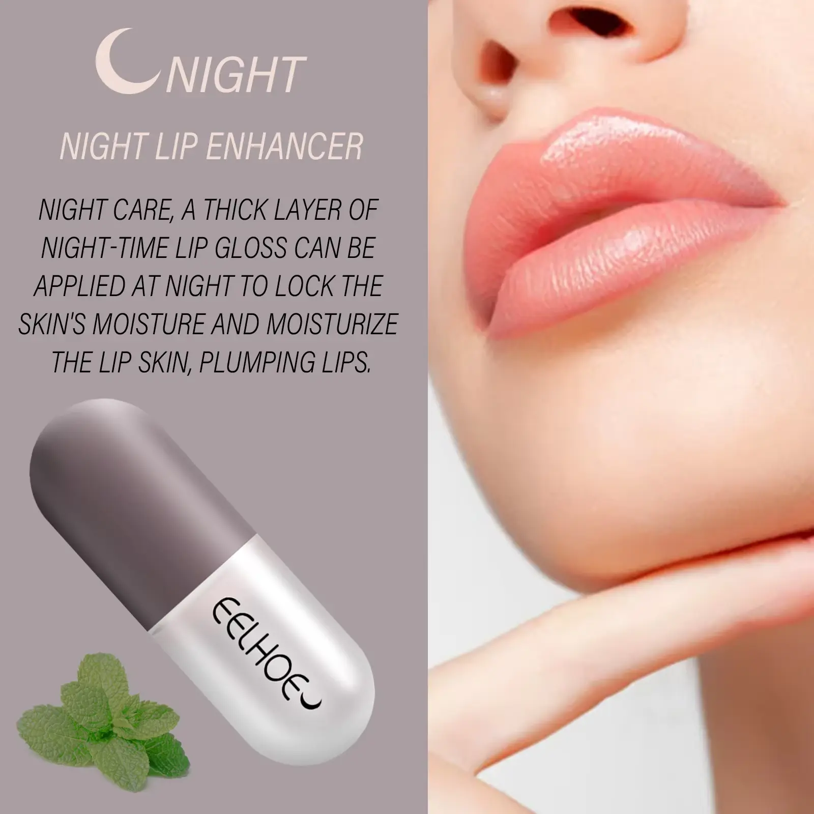 EELHOE Lip Balm Moisturizing Anti Cracking Lip Hydrating Long Lasting Anti-drying Repair Lip Lines Increase Elasticity Lipstick
