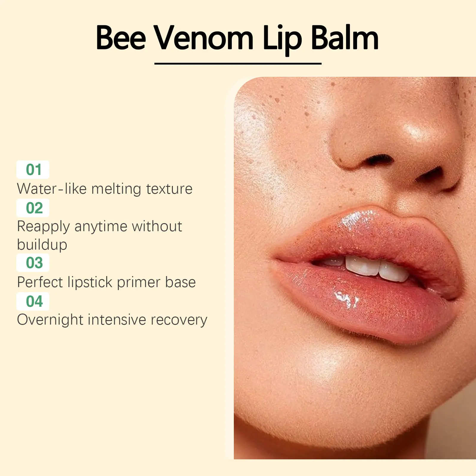 Eelhoe Coconut Oil Moisturizing Lipstick Lasting Shine Keep Plumping Repairing Damaged Non Stick For Dark Lips Nourishing Cream